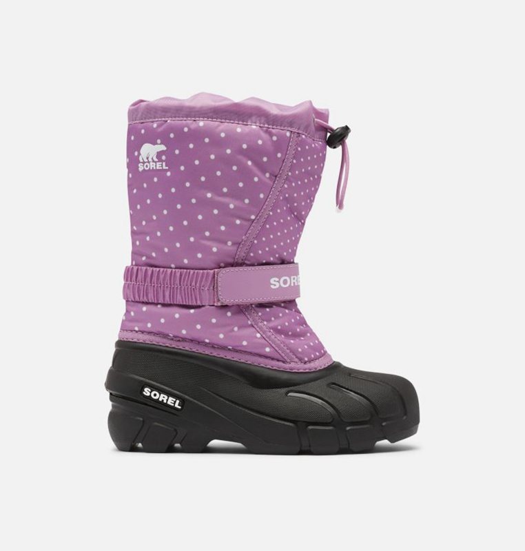 Botas Nieve Sorel Niños - Childrens Flurry™ Print Moradas/Negras - 57284-NDTR